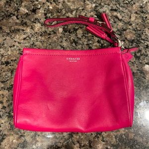Medium  pink coach wristlet